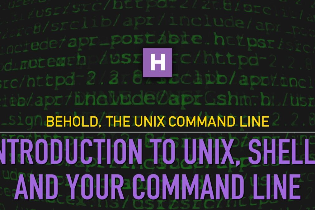 Behold, the Unix Command Line