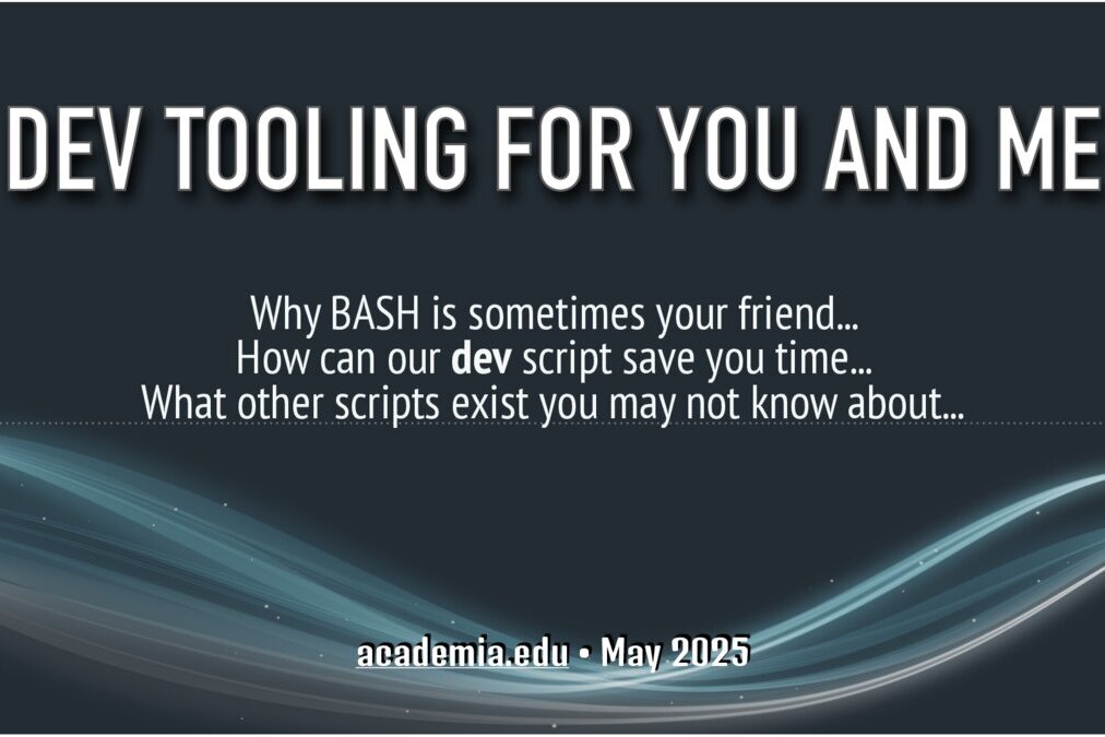 Dev Tooling for You and Me