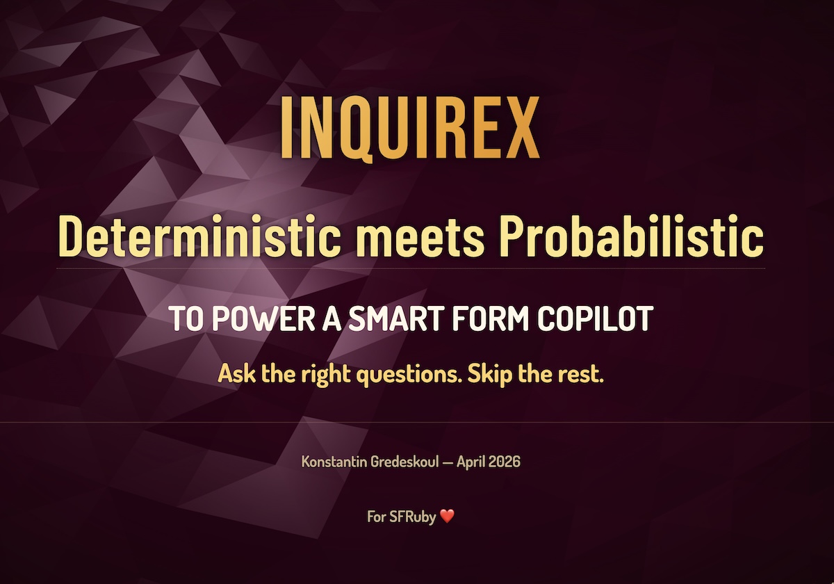 Inquirex: Deterministic DSL meets Probabilistic LLM